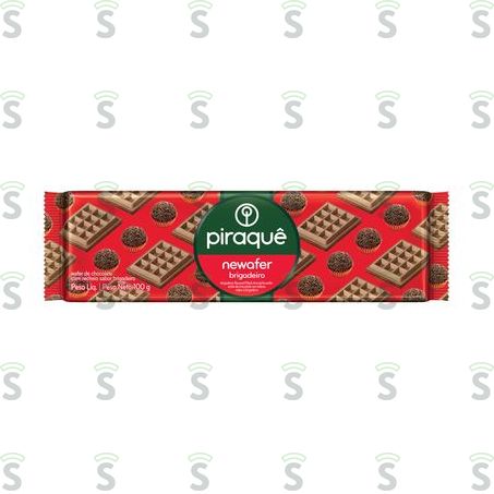  Biscoito Wafer Piraquê Brigadeiro Embalagem 100g
