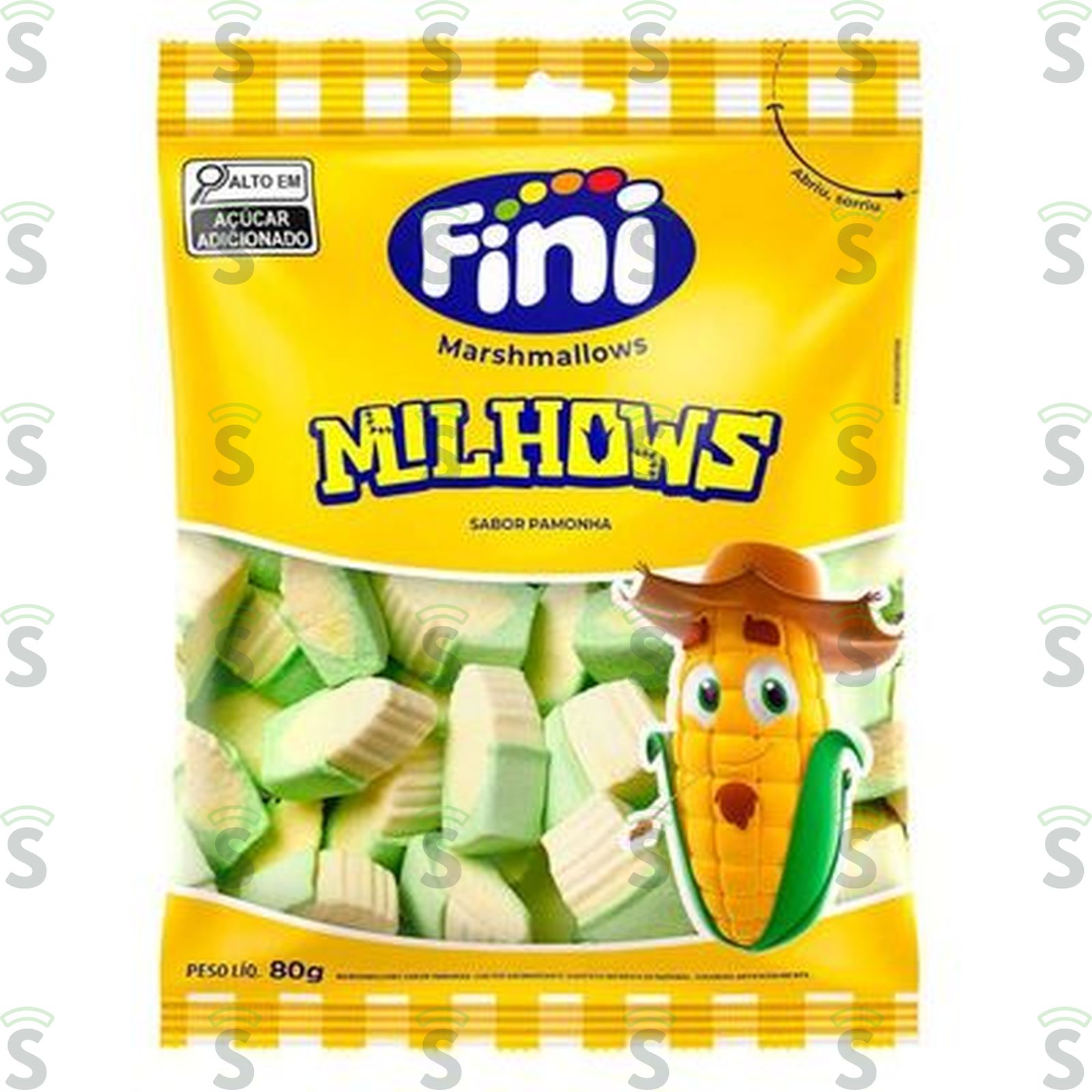 BALA FINI MARSHMALLOWS MILHOWS 80G