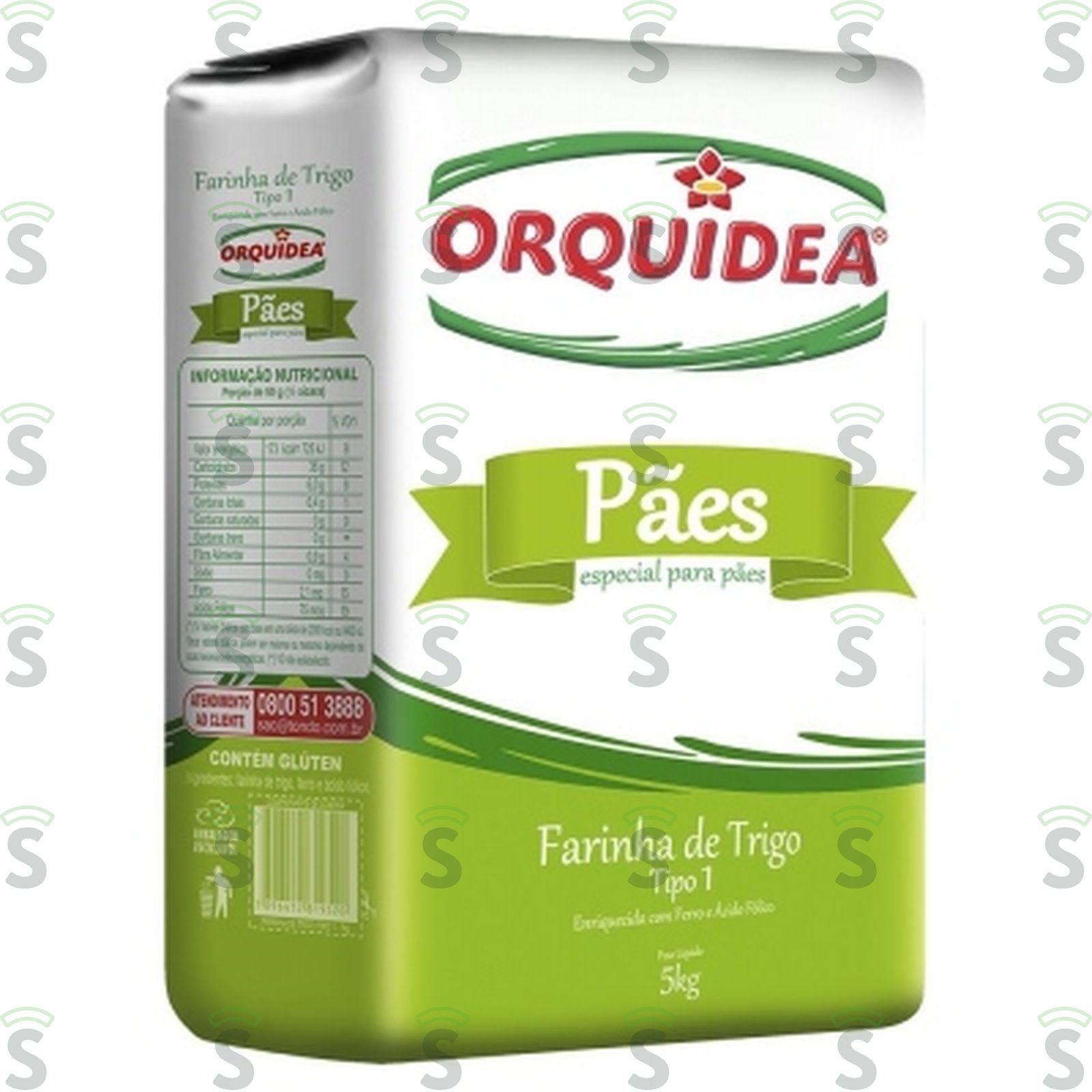 Orquidea-farinha trigo 5kg paes
