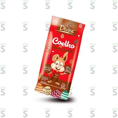  Coelho Choc Divine Ao Leite 30g