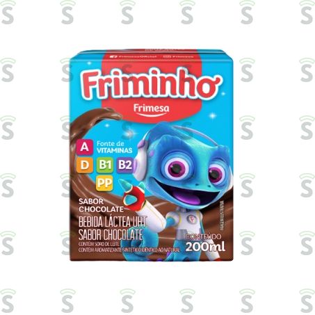  Bebida Láctea Uht Frimesa Friminho Sabor Chocolate Caixa 200ml