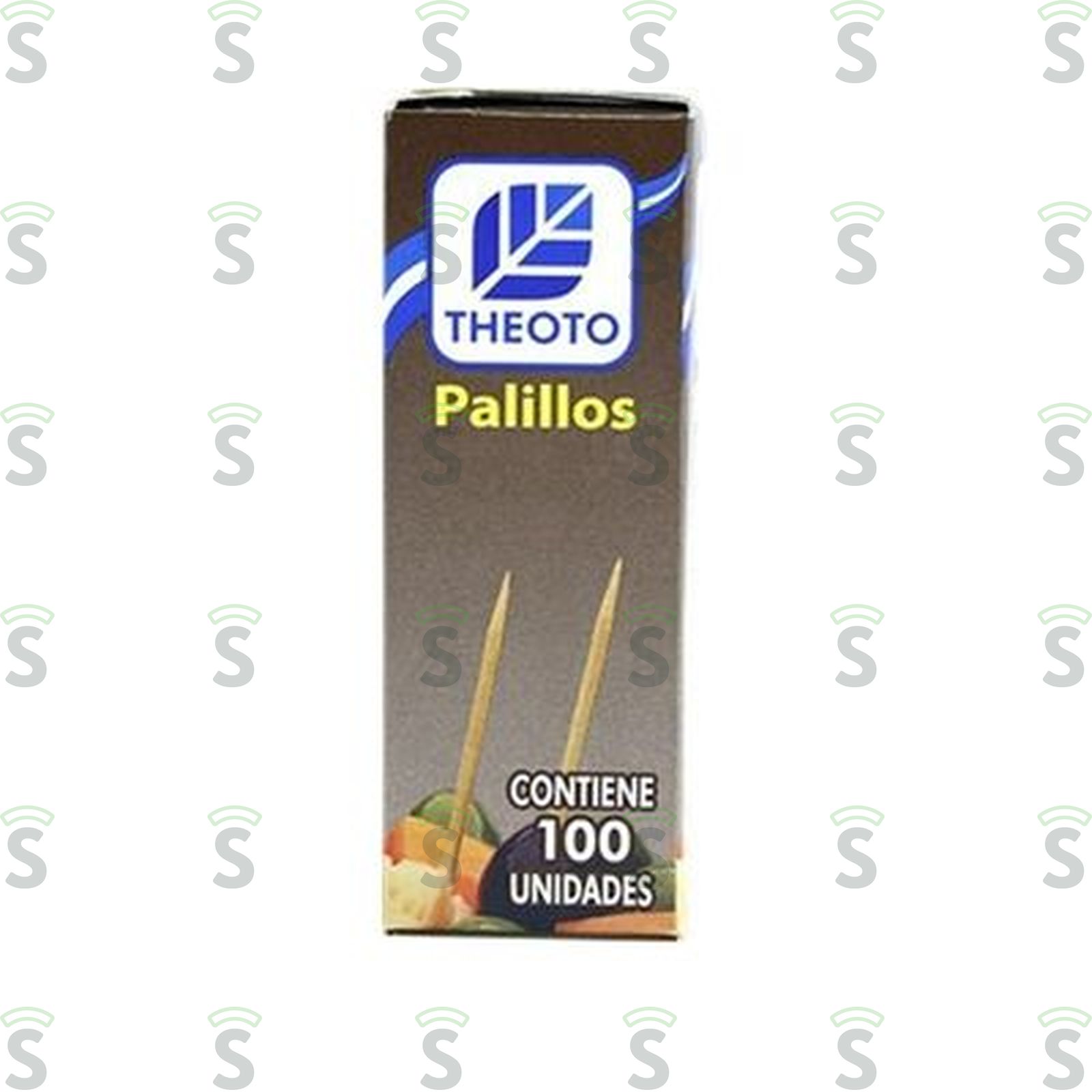 Palito de Dente Theoto Madeira Caixa 100UN