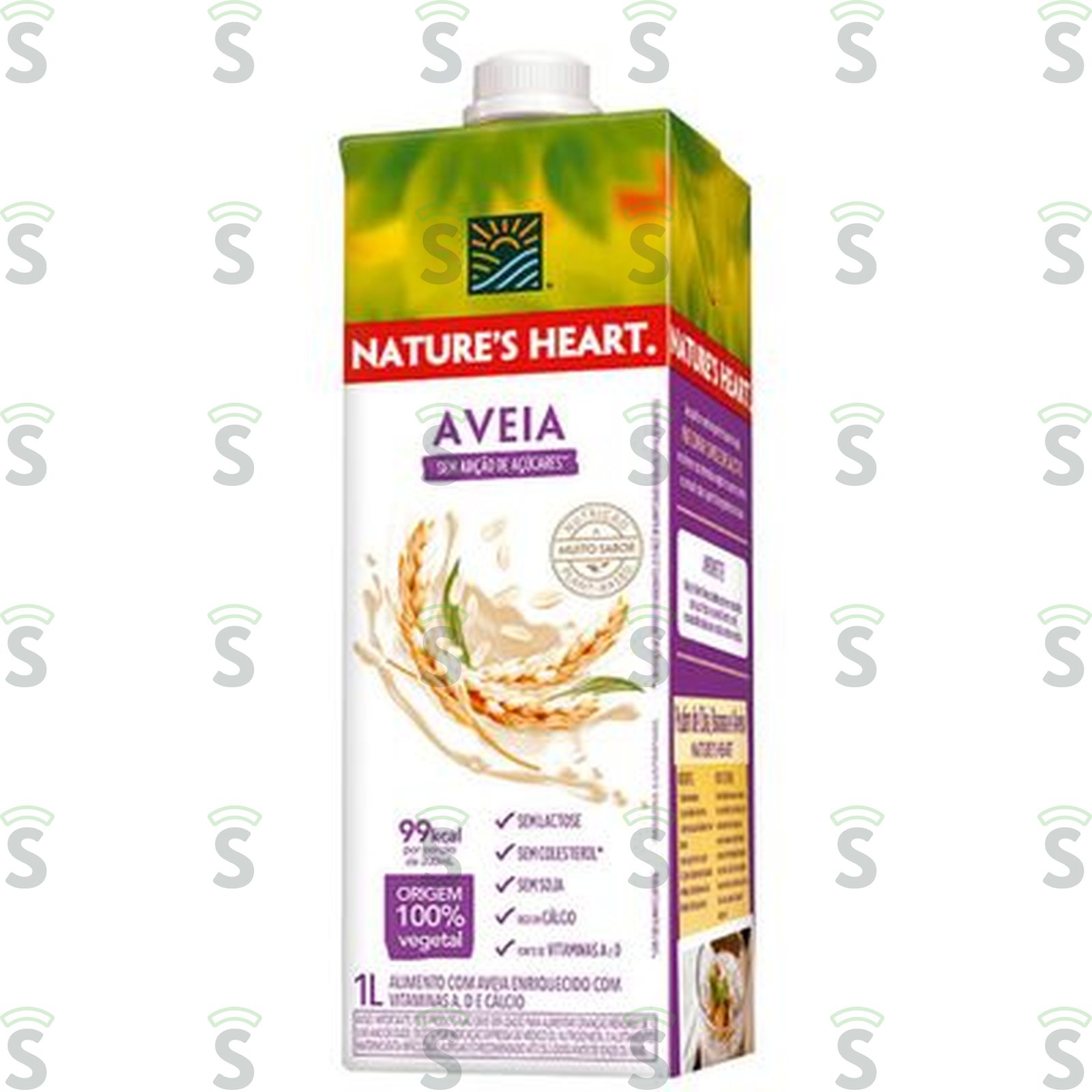 Bebida à Base de Aveia Nature's Heart Caixa com Tampa 1lt