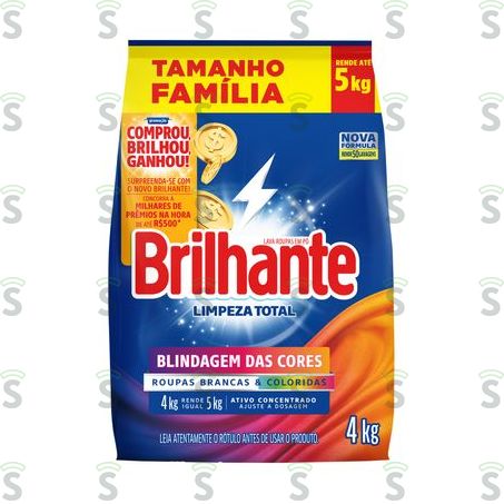  Brilhante-lava Roupas 4kg Limpeza Tottal