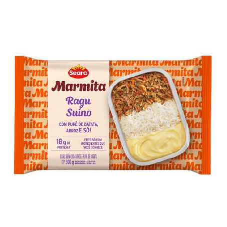 Marmita Seara Cong Ragu Suino Purê Batata e Arroz 300g