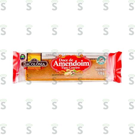  Doce de Amendoim Dacolônia Caseiro Tablete 120g