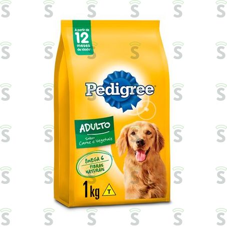  Ração Para Cães Adultos Pedigree Raças Médias e Grandes Carne e Vegetais 1kg