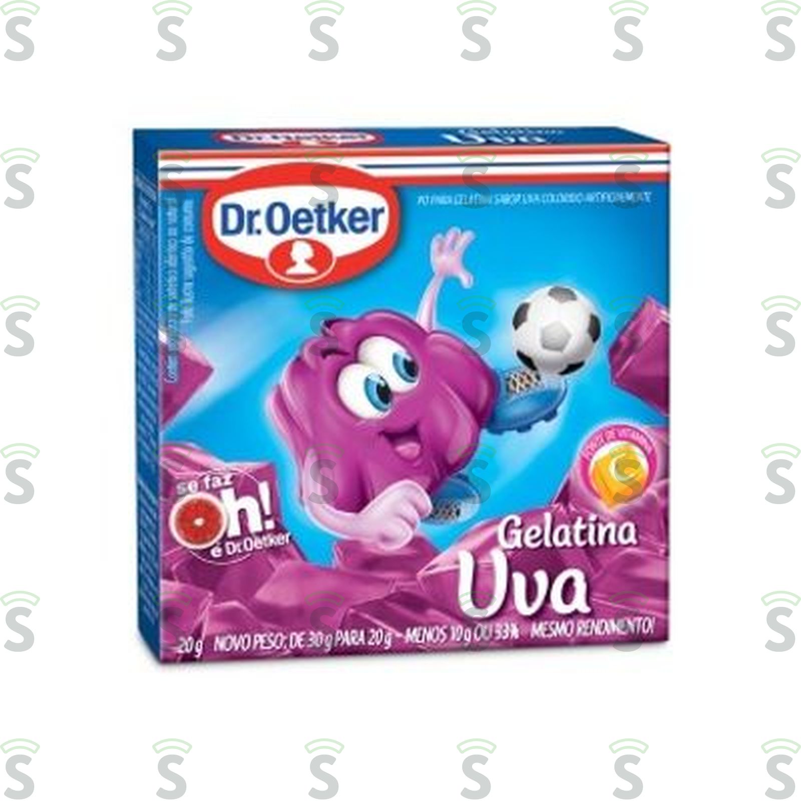 Gelatina Dr Oetker Sabor Uva Caixa 20gr