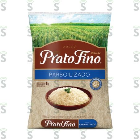  Arroz Parboilizado Prato Fino Tipo 1 Pacote 1kg