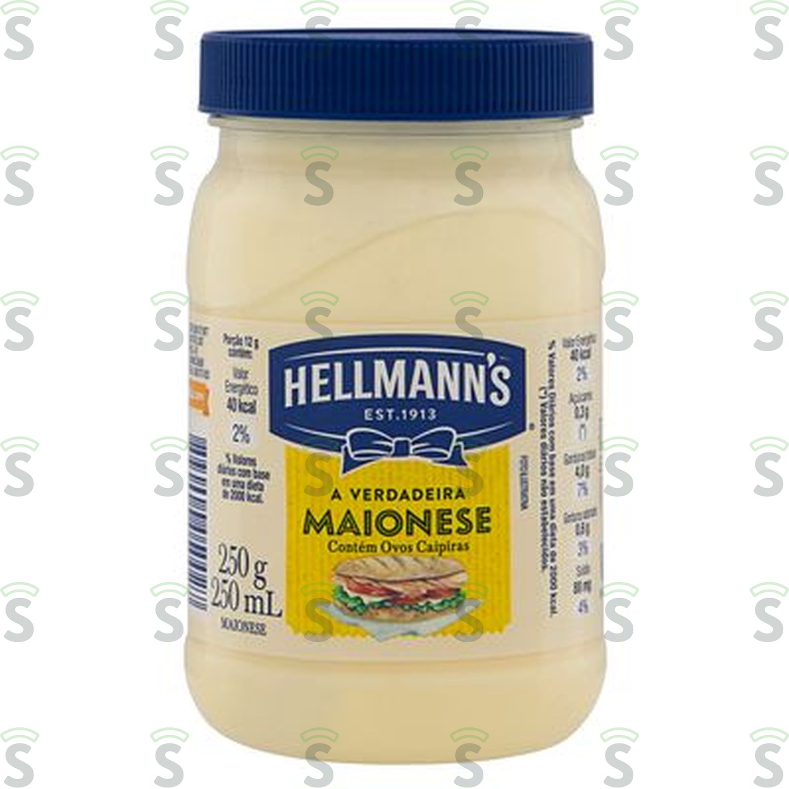 Hellmanns-maionese pet 250g verdadeira