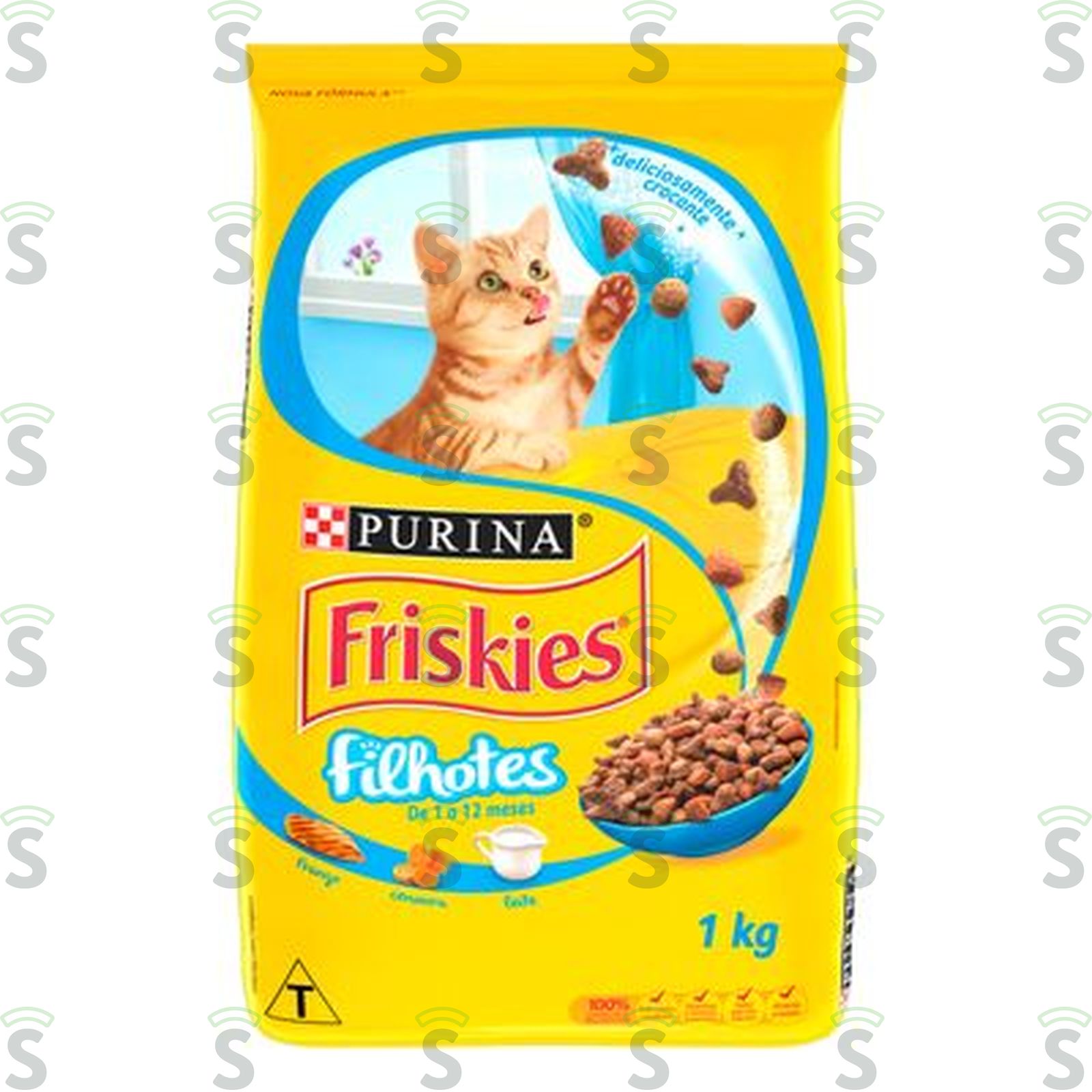 Ração Para Gatos Filhotes Friskies Frango Cenoura Leite 1KG
