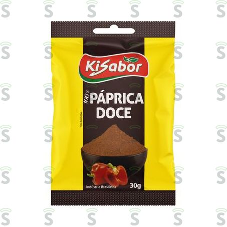  Especiarias Kisabor Páprica Doce Pacote 30g