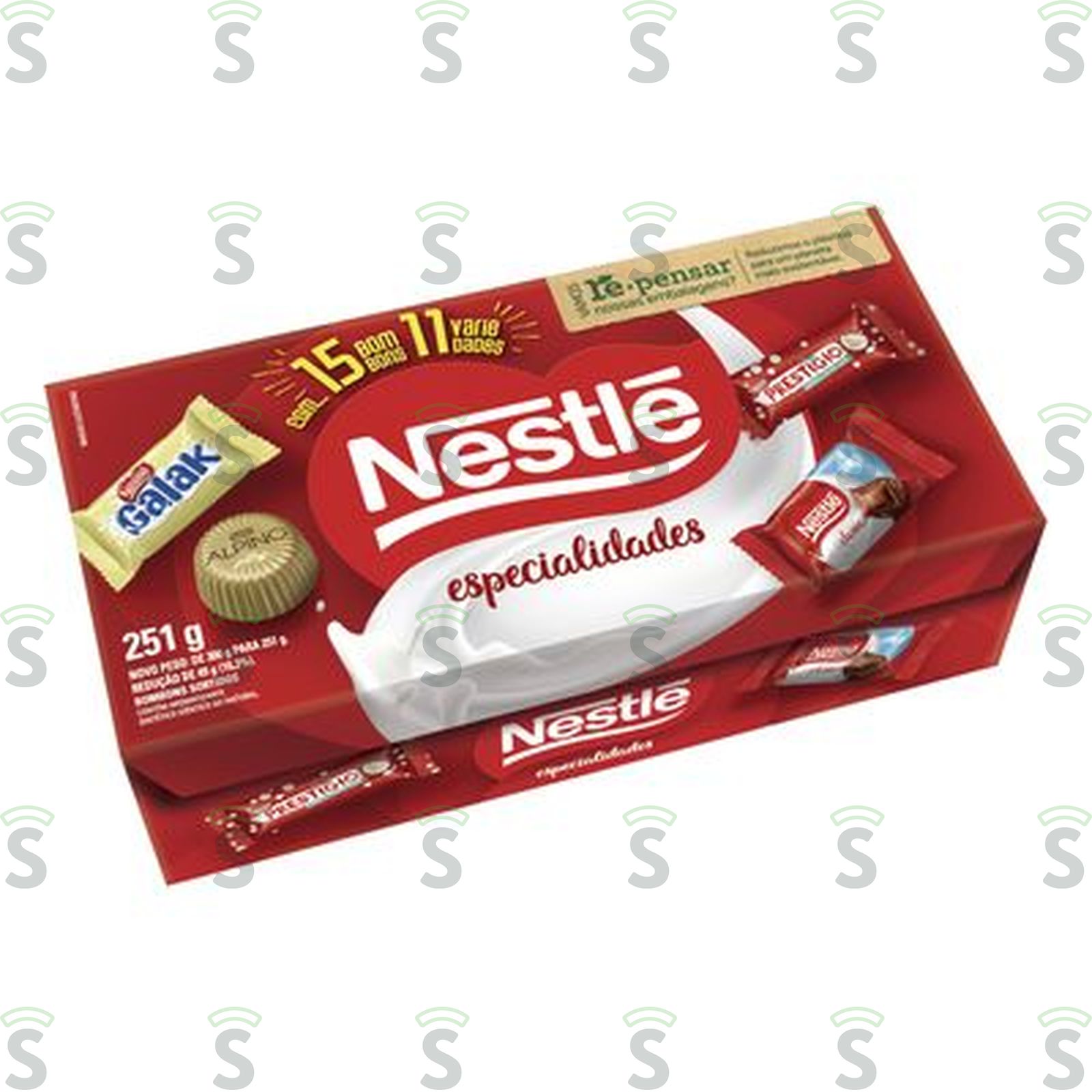 Bombom Nestlé Especialidades  com 15un - 251gr