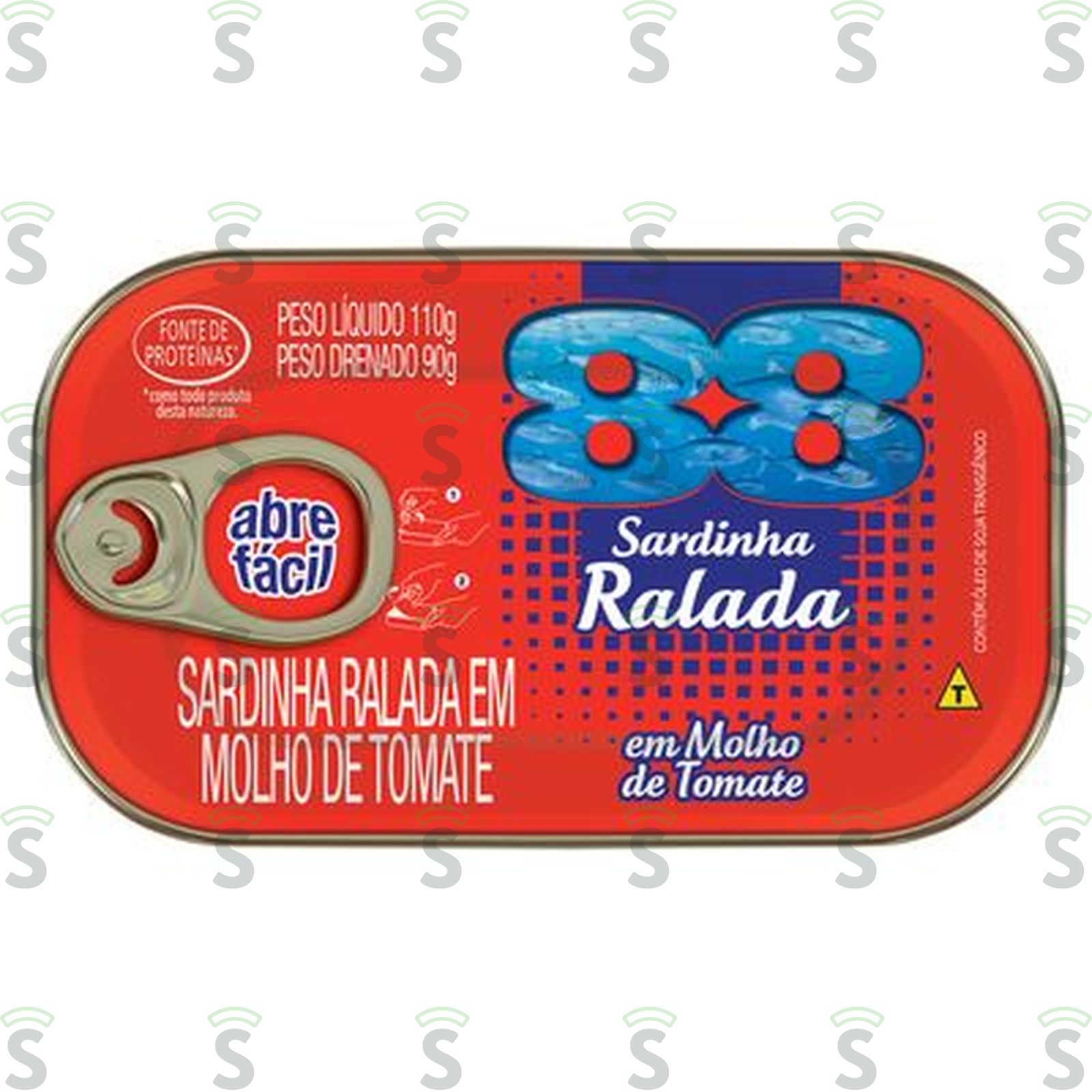 Sardinha Ralada 88 com Molho de Tomate 110G