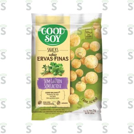  Snack Good Soy Light Ervas Finas Embalagem 25g