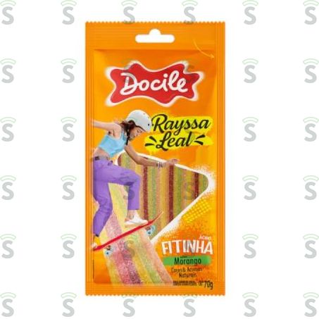  Docile Canudinho 70g Morango Cit. Raissa