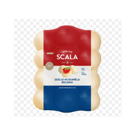 Queijo scala mussarela 340g bolinha