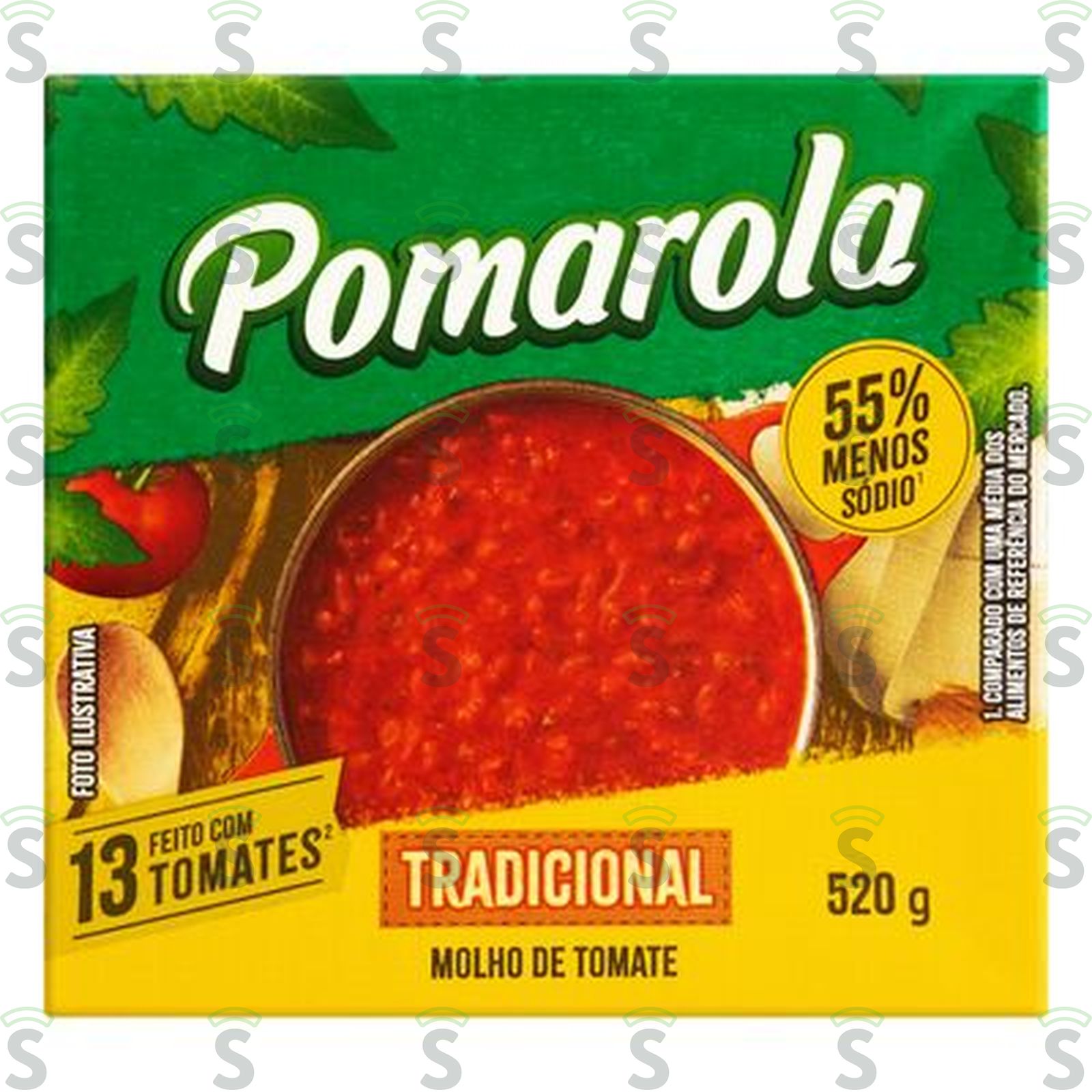 Pomarola-molho tomate 520g tradicional