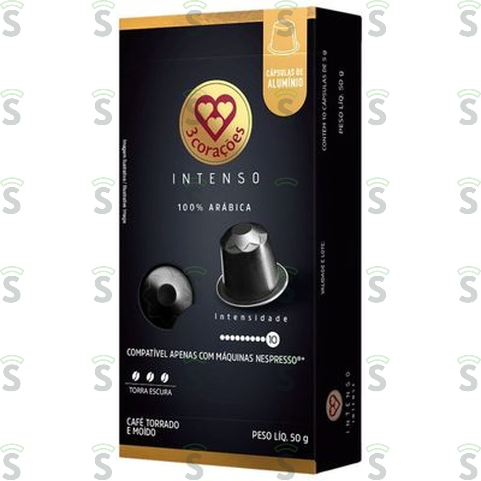 CAPS TRES CORACOES 50GR INTENSO C/10