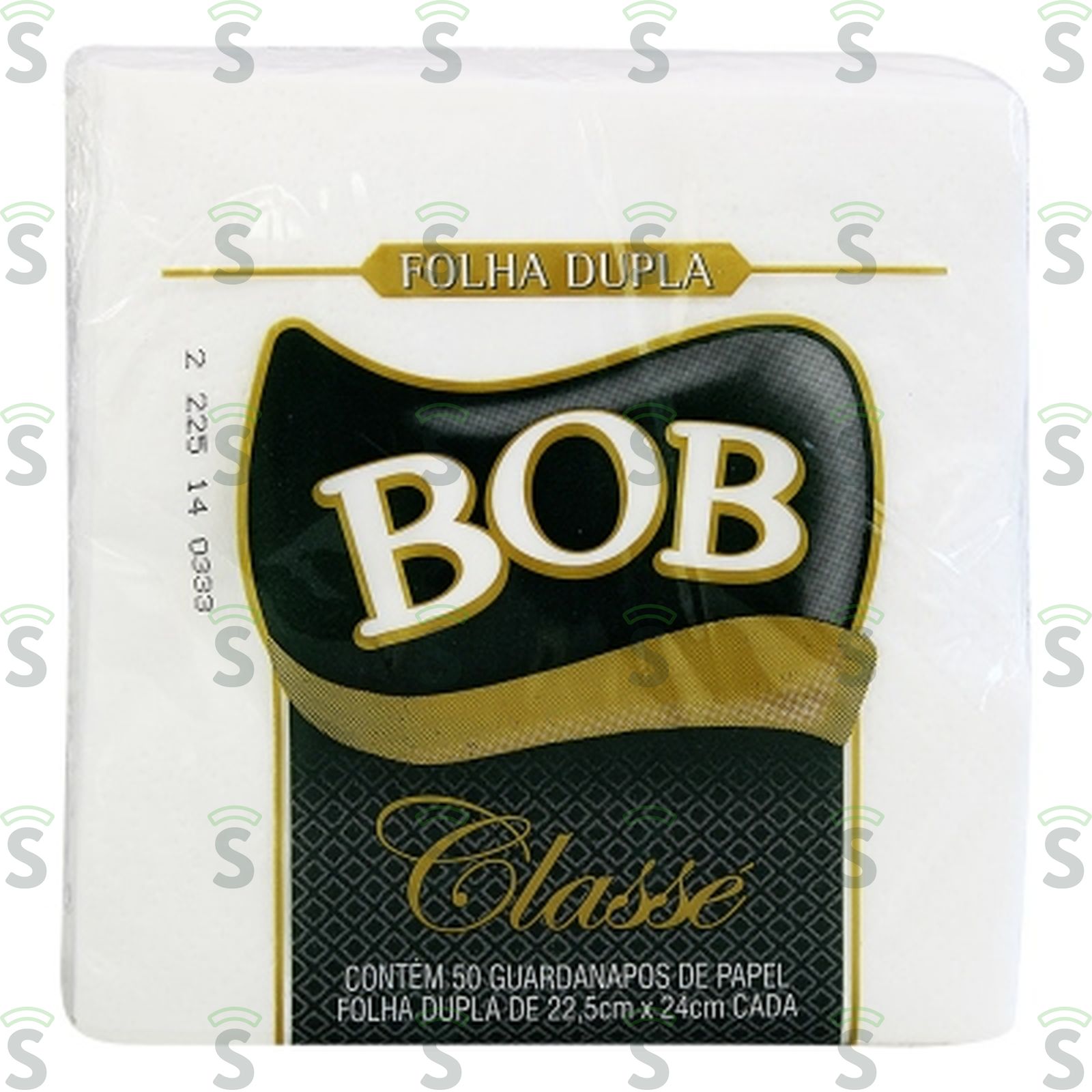 Guardanapo Bob Folha Dupla Pequeno 22x24cm Embalagem 50UN