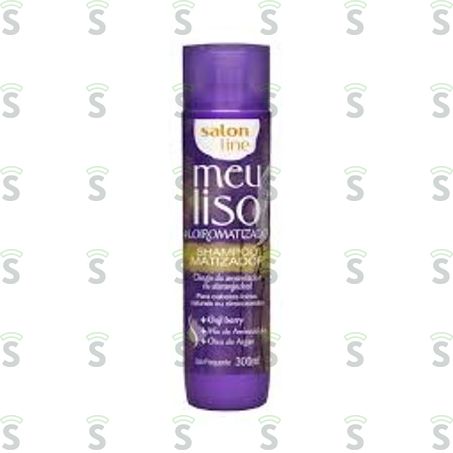 Shampoo Salon Line Meu Liso Matizado Embalagem 300ml