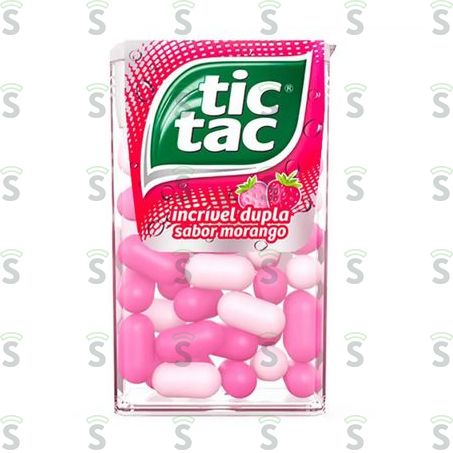 Bala Tic Tac Morango 16g