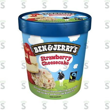  Sorvete Strawberry Cheesecake Ben & Jerry's Pote 458ml