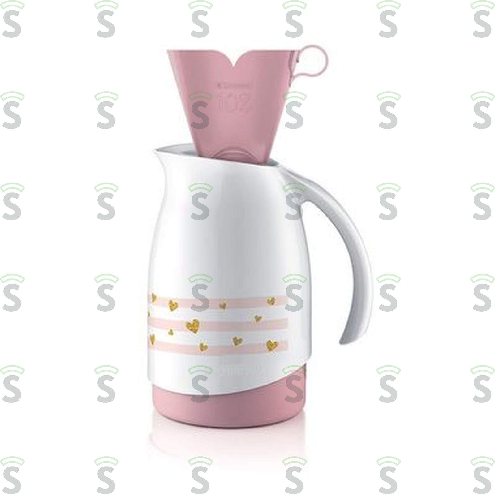 Bule Térmico Sanremo Rosa Unidade com Suporte Para Filtro de Café 102 700ML