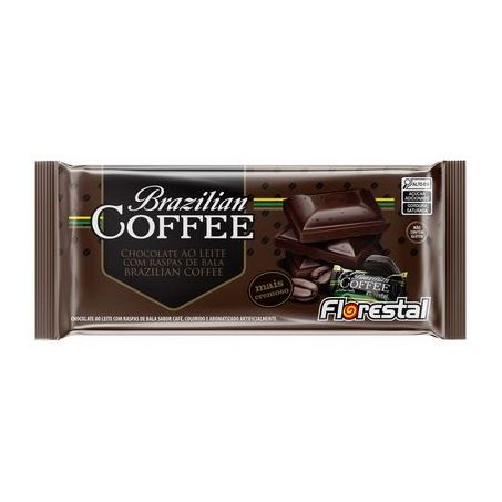 CHOCOLATE FLORESTAL 80G BRAZILIAN COFFEE AO LEITE