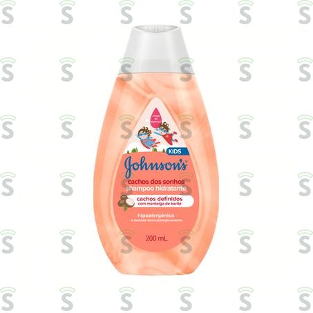  Shampoo Hidratante Johnson's Baby Cachos Dos Sonhos  Frasco 200ml
