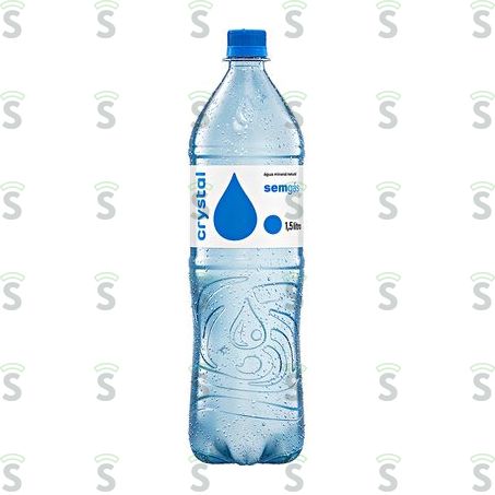  Água Mineral Crystal Natural Sem Gás Garrafa 1.5lt