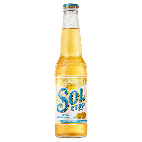 Cerveja Sol 330ml - Zero Álcool - Long Neck