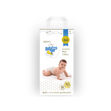 Fralda baby bee free dermoprotetora xg 38un