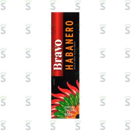  Molho de Pimenta Bravo Habanero Embalagem 60ml