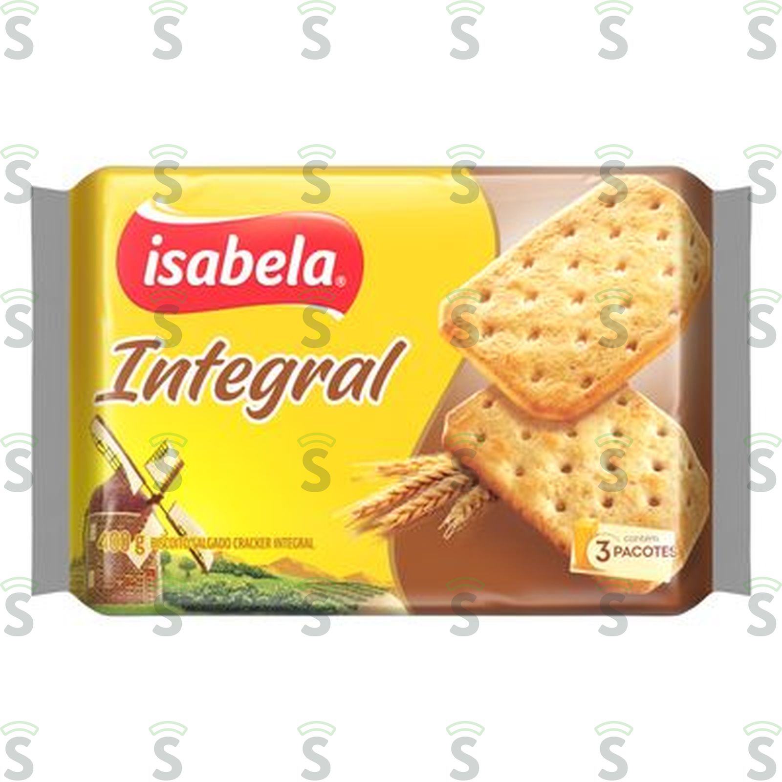 Biscoito Salgado Integral Isabela Embalagem 400G