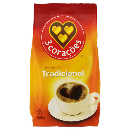 Café 3 Corações 500g - Tradicional - Almofada
