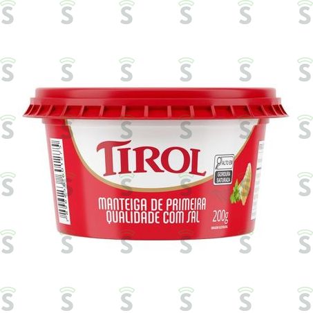  Manteiga Primeira Com Sal Tirol 200g