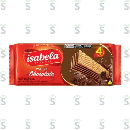  Biscoito Wafer Isabela Chocolate 100g