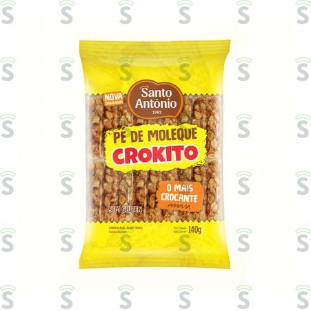  Pé de Moleque Doces Santo Antônio Crokito Embalagem 140g