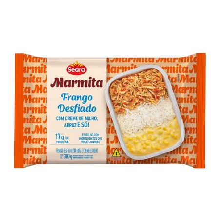 Marmita Seara Cong Frango Desfiado Cr Milho e Arroz 300g