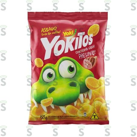  Salgadinho Yokitos Conchinha Presunto Pacote 153g