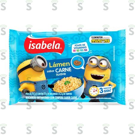  Macarrao Isabela Kids Carne Suave 74,3g