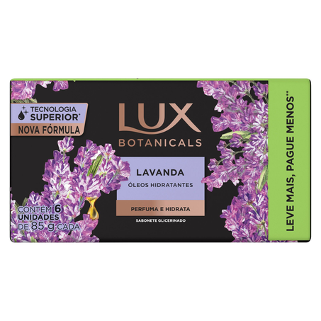 Sabonete em Barra Lux Botanicals Lavanda 85g 6 unidades 360-1
