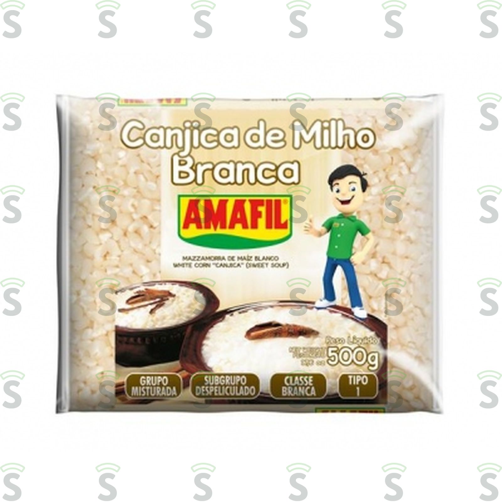 Amafil-canjica milho 500g branca