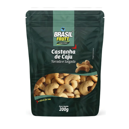 Castanha De Caju Torrada S/Sal Brasil Frutt 200g