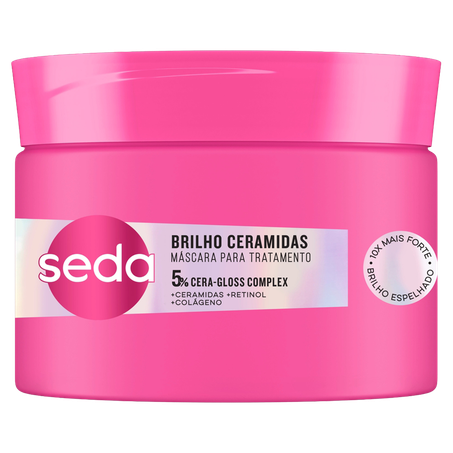 MÁSCARA DE TRATAMENTO CAPILAR SEDA BRILHO CERAMIDAS POTE 300G