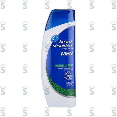  Shampoo Anticaspa Head & Shoulders Menthol Sport Frasco 200ml