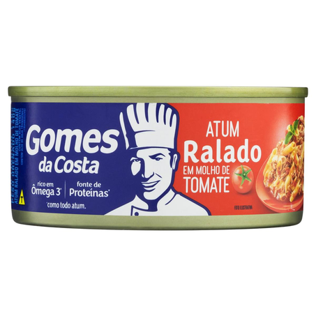 Atum Ralado Gomes da Costa 170g - Molho de Tomate - Lata