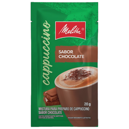Cappuccino Solúvel Melitta Chocolate 20g