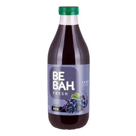 Refresco Bebah 1 Litro - Uva - Pet